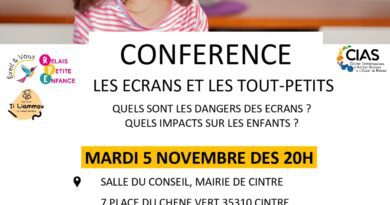 Conférence “Les écrans et les tout-petits” – Mardi 05 novembre à Cintré